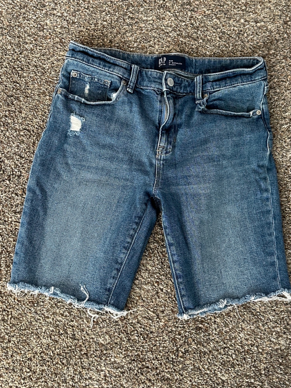 Gap Distressed Ripped Jean Shorts